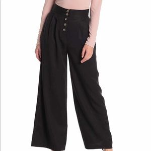 Black wide leg pant